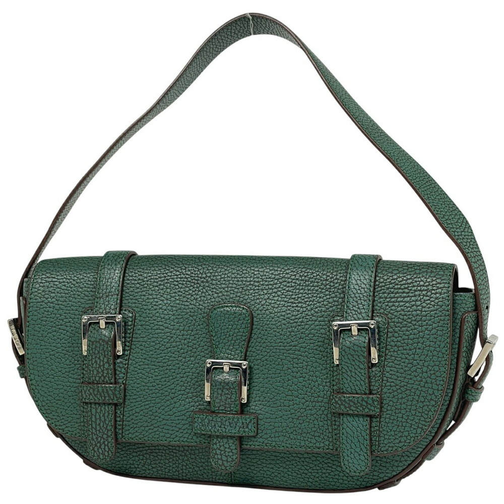 Loewe logo Shoulder Bag Hobo handbag leather green